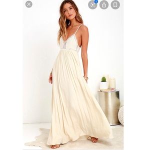Chic Cream Maxi Dress